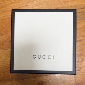 Gucci Classic White Box with Black Border - BOX ONLY.